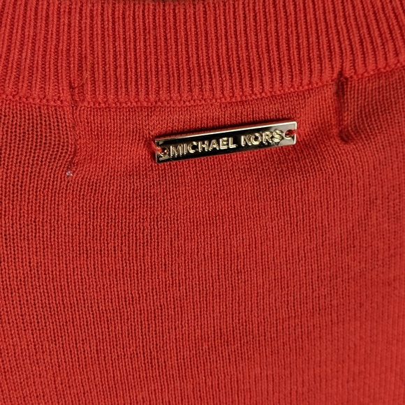 Michael Kors | Orange Gold Beaded Sweater - H11 - Picture 3 of 6